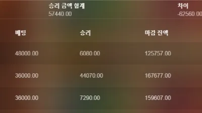 마이너스만 나는구만ㅠㅠ