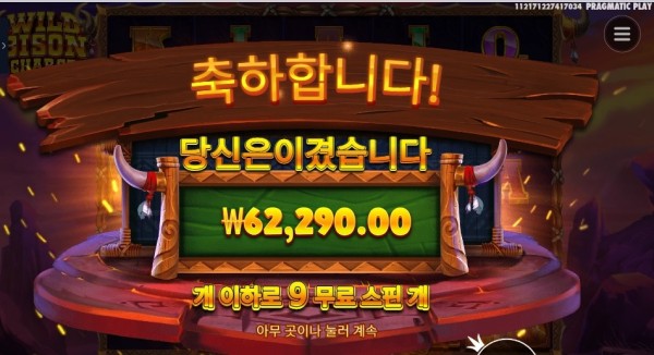 와일드 바이슨 차지 ６２천원