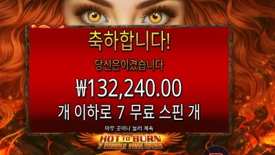 핫 투 번 ７ 데들리 프리 스핀즈 １３콩