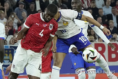 '날벼락' 음바페 코뼈 부러졌다…프랑스 '자책골' 오스트리아 1-0 제압, 그러나 위기 [유로 2024 리뷰]