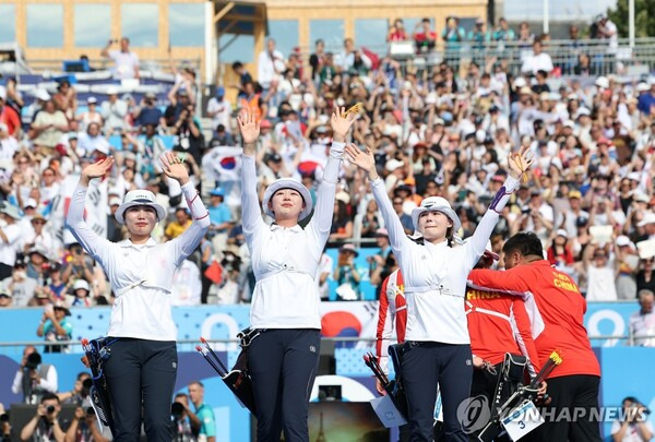 '판정 번복' 패배에서 극적인 금메달로… 한국 女양궁 선수들 뜨거운 눈물 쏟았다