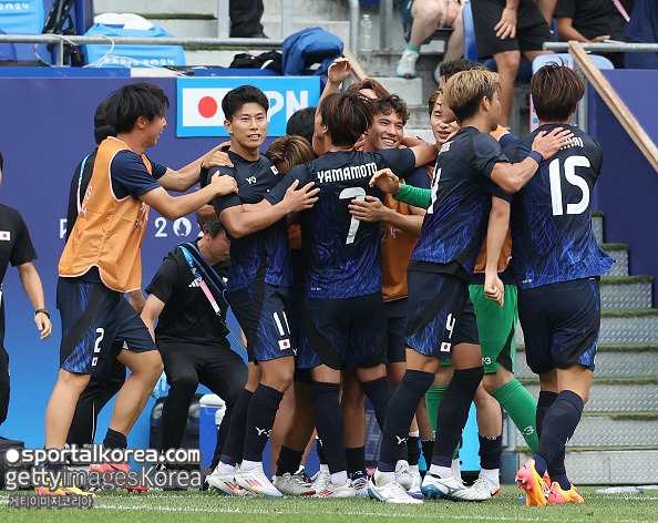 '우승 후보라더니 완전히 멸망했다' 日 축구, 올림픽 8강서 스페인에 졸전 끝 0-3 패…'노메달' 확정