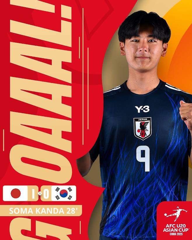 '허무한 실점' 한국, 일본과 전반전 0-1로 끌려가…8강서 이란과 격돌하나 (전반 종료)