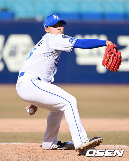 개막전 앞두고 친동생 그랜드슬램 소식에 도파민 폭발! 삼성 배찬승, “날씨 따뜻해지면 더 좋아질 것” 자신만만 [오!쎈 대구]