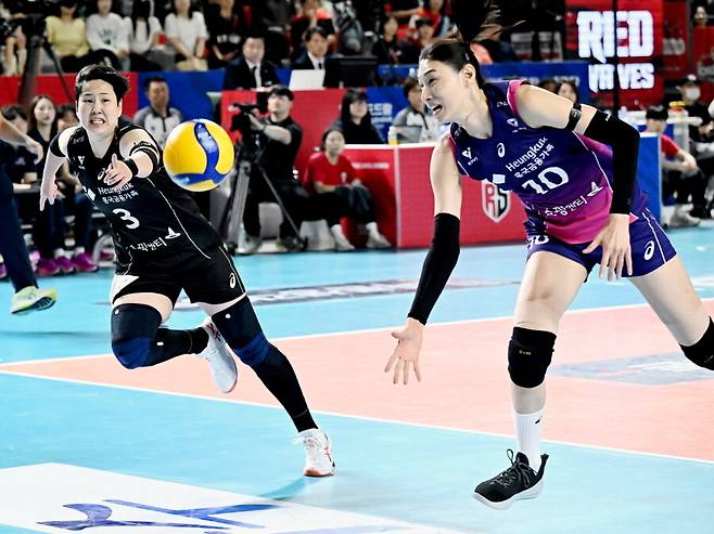 '김연경 은퇴 미뤘다' 정관장 대역전 드라마…메가 40득점 대폭발, 벼랑 끝에서 1승 만회