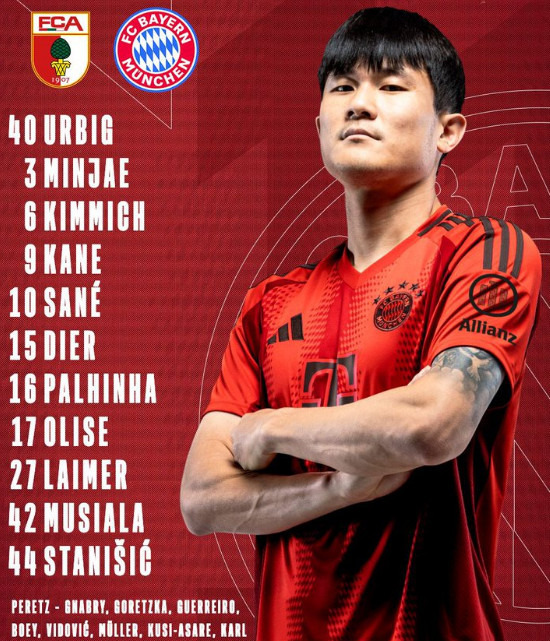 분노의 김민재, 다이어 실책에 '정신 차려' 샤우팅! '케인 환상 헤더골' 뮌헨, 아우크스부르크에 3-1 승리