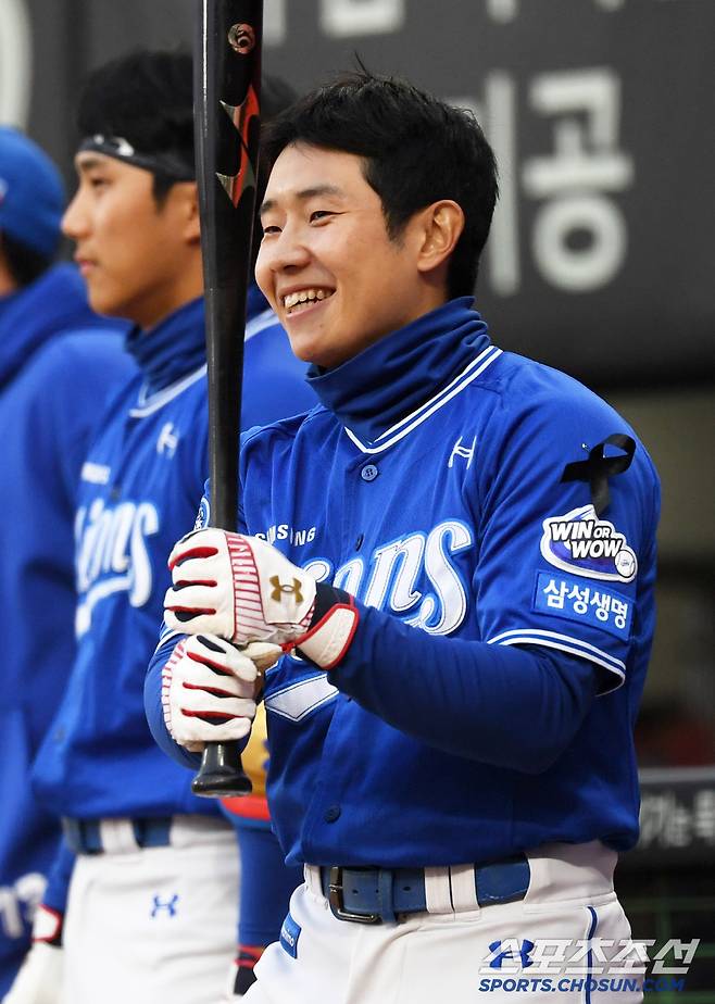 '고교야구 시절로 돌아간 김지찬?' 최지민 엉뚱한 행동에 웃음 터진 사연...'유쾌한 신경전'[광주현장]