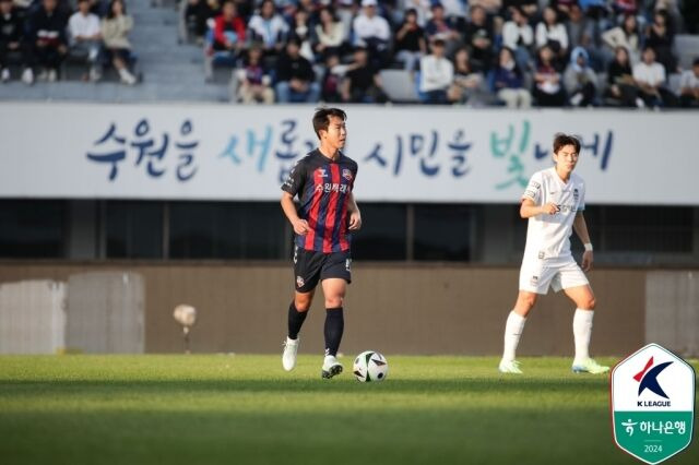 괜히 '천재 미드필더'가 아니다! 복귀전서 선제골 '기점' 역할→수원FC에 귀중한 승점 1점 '선사' [MD수원]