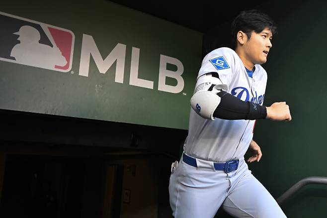 '손쉽게 달성' 오타니가 오타니를 넘었다, 개막 14G 연속 출루…OPS 1.024