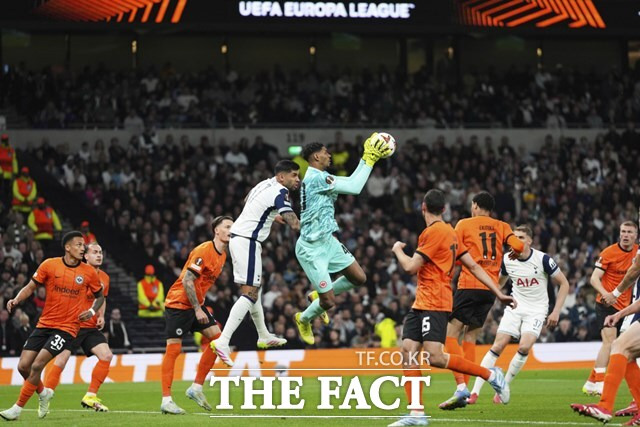 '손흥민 79분' 토트넘, 獨 프랑크푸르트와 UEL 8강 1차전 1-1