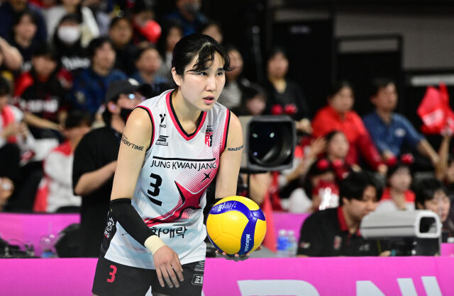 진통제 맞고 출전 투혼, 배구 팬들도 울컥…정관장 아름다웠던 봄, 캡틴도 잊지 못한다