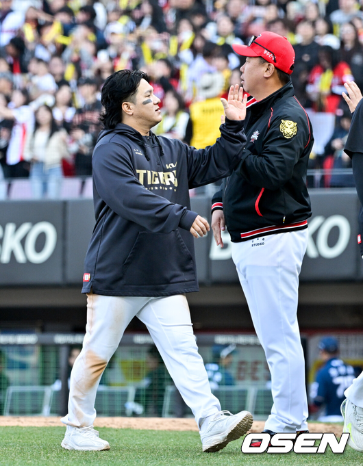 3주 진단이라는데 펑고 받고 타격까지...김선빈 종아리 크게 호전