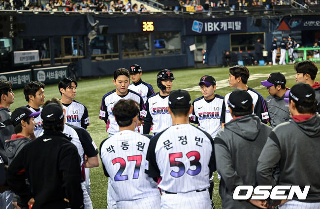 '15경기 13승' 공포의 LG, 선발 라인업 포수 박동원만 바꿨다...치리노스, 4연속 QS 도전 [오!쎈 잠실]