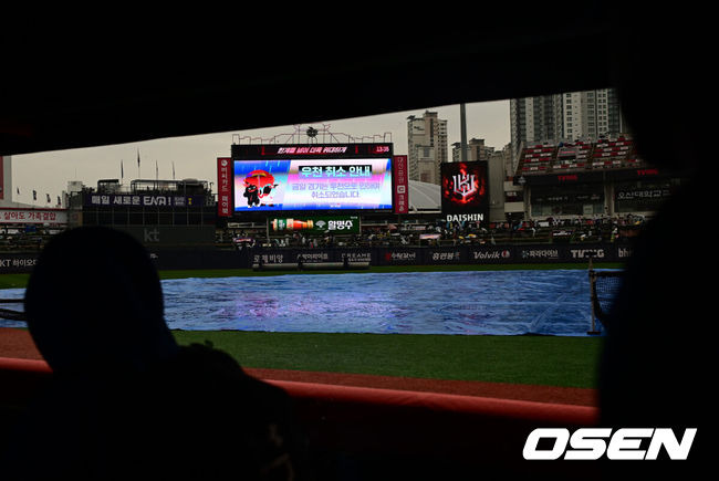 ‘야속한 비’ 58억 FA 보상선수, 친정 상대 선발 데뷔전 무산…수원 KT-삼성전 우천 취소→추후 편성