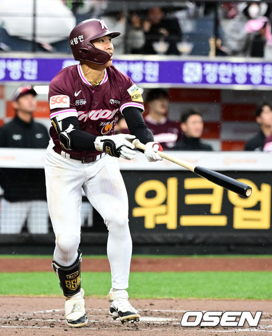 전체 1순위 신인이 78억 FA 꺾었다, 송성문 6출루 폭발→키움 탈꼴찌…KIA 10위 추락 [대전 리뷰]