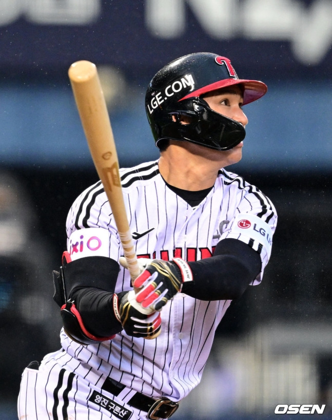 '오직' LG만 해냈던 KBO 대기록 '8G서 중단', 야속한 봄비에도 오지환은 활짝 웃었다 [잠실 현장]