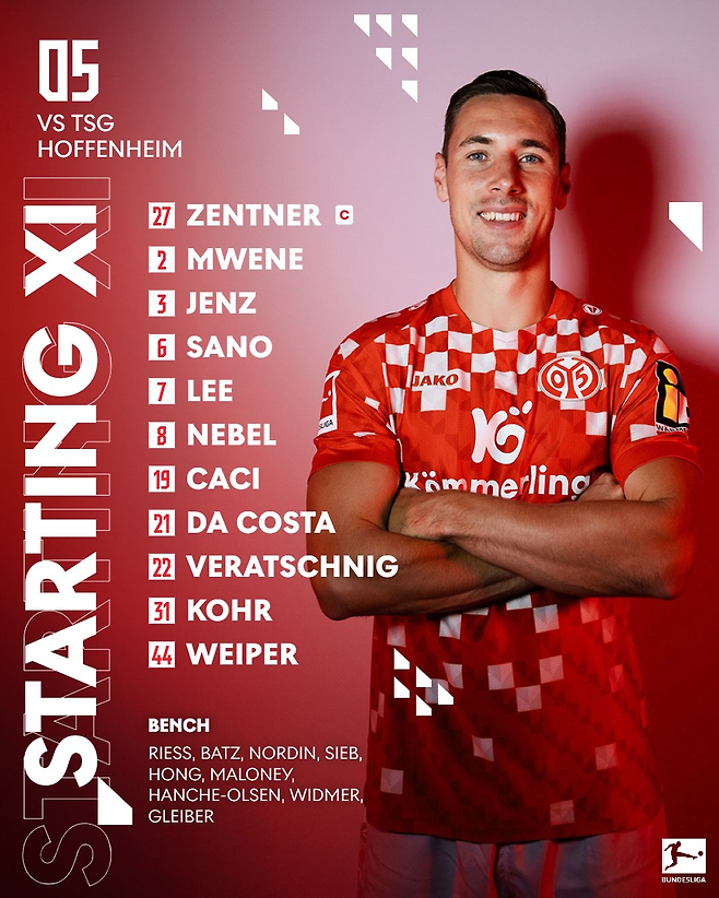 ‘아’ 이재성·홍현석 어쩌나.. ‘120년’ 만에 UCL 진출 무산 위기···마인츠, 호펜하임 원정 0-2 패→4G 무승+5위 추락[분데스 리뷰]