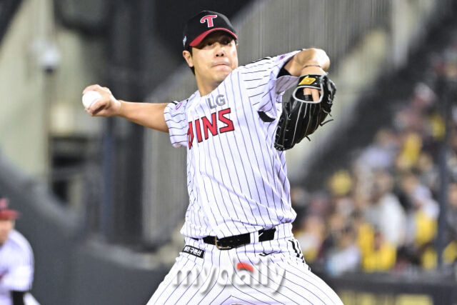 '해냈다' LG 역대 4번째 팀 노히트노런 대기록 작성, 엘동원 6이닝 KKKKKKKKK '부활투'... 삼성에 3-0 완승 [MD잠실]