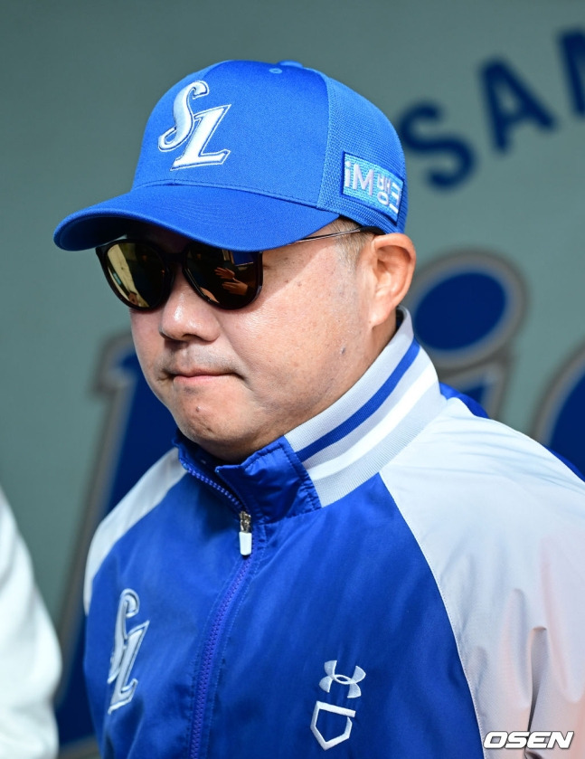 '김영웅 선발 제외' 박진만 감독 작심 발언, 떠나는 취재진에 딱 한 마디 더했다