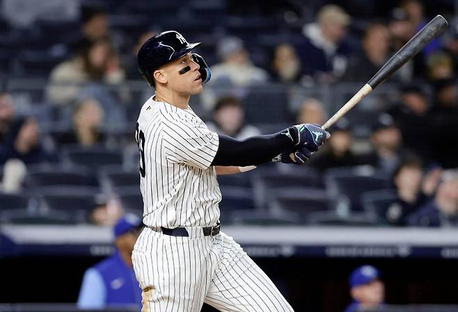 '미쳤다' 저지, 이러다 싹쓸이하겠네...4할 타율 복귀, 타격 6개 부문 선두