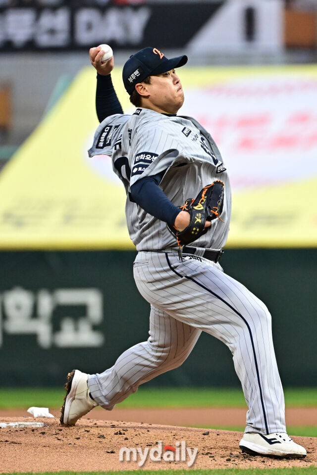 뜨겁다 한화, SSG전 스윕 미쳤다! '류현진 놀랐다' 노시환 호수비+3루타+2루타 폭발…정우주 156km, 김서현 157km [MD인천]