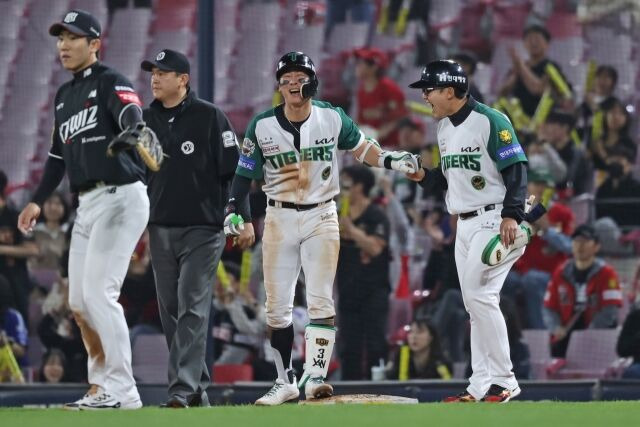 “X바가지 안타, 너무 행복해…KIA 이기라고 정해준 것” 박찬호는 그 순간 바빕신의 마음을 알고 있었다[MD광주]