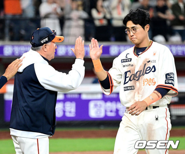 '5연승' 한화 또 이겼다, 9일 만에 10위→3위 도약…9G 8승 급반등, 김경문 감독