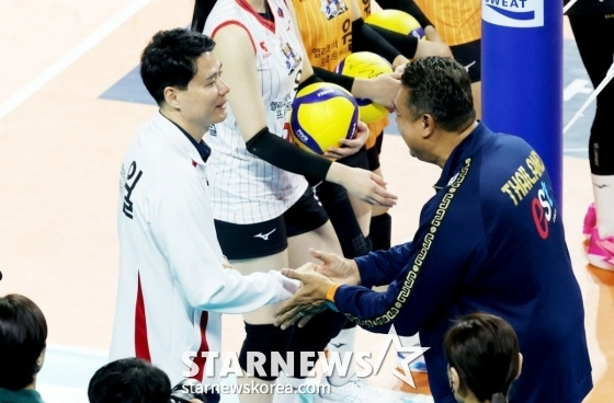 한국 올스타, 韓서 열린 태국전 세트 스코어 1-3 패 '통산 1승 5패'... 6년 만의 슈퍼매치 [화성 현장리뷰]