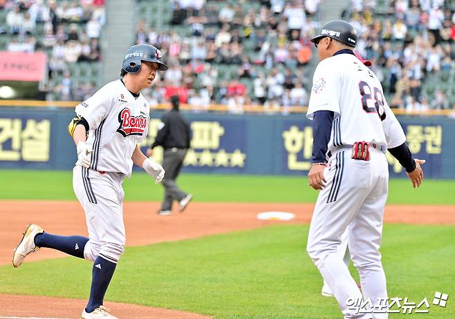 '0:1→1:1→1:2→4:2→4:4→6:4→8:4' KIA 짜릿한 역전승! 두산 추격 뿌리치고 전날 패배 설욕…최원준 3안타 3타점 [잠실:스코어]