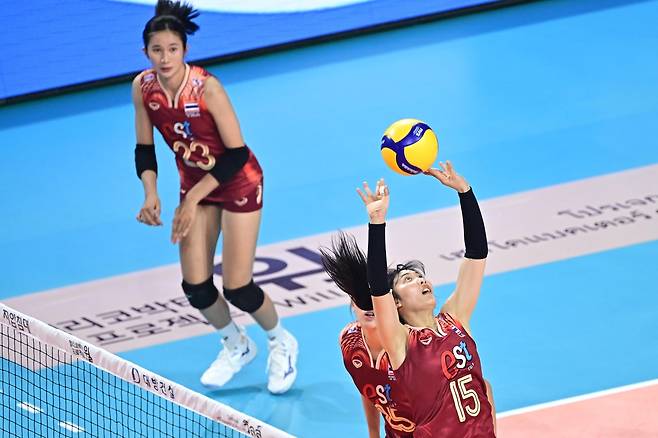 여자배구 올스타 매치 참가한 태국 듀오