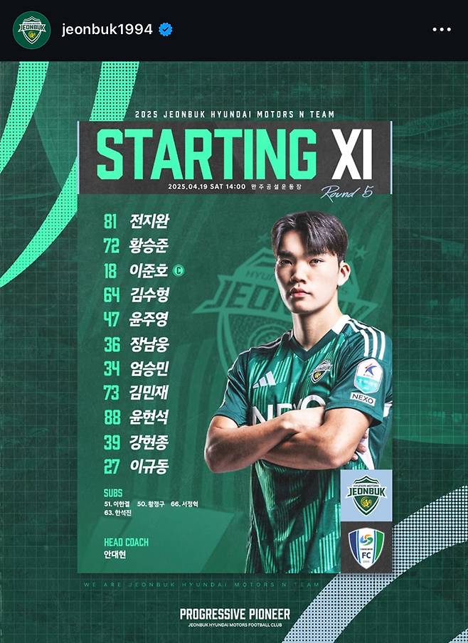 [K3리그 5R] '레알 마드리드 출신' 김우홍 데뷔골 터졌다! 창원, 전북에 2-0 신승