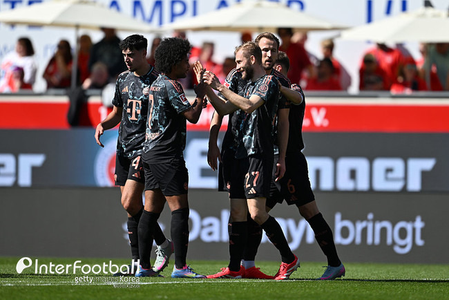 [분데스 리뷰] '케인은 우승 원한다'...김민재 빠지자 대승! 뮌헨, 하이덴하임전 4-0 대승→선두 굳히기