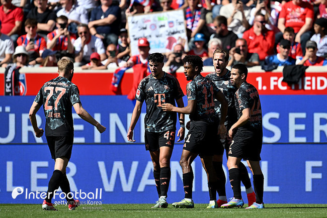 [분데스 리뷰] '케인은 우승 원한다'...김민재 빠지자 대승! 뮌헨, 하이덴하임전 4-0 대승→선두 굳히기
