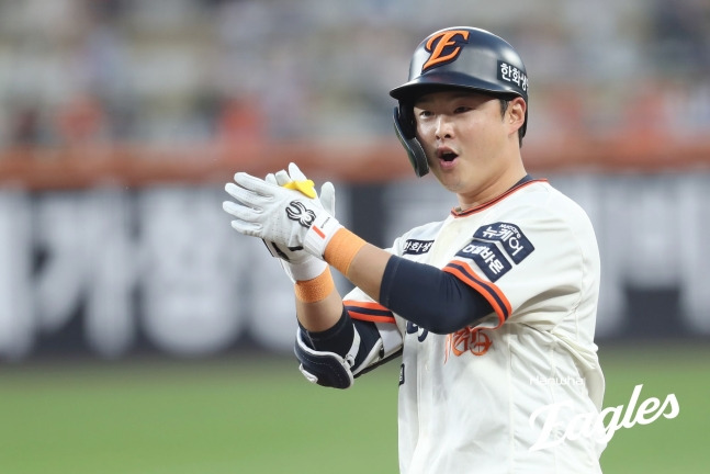 누가 '불꽃 한화' 무시했나…팀 타율 꼴찌→4위 '대반전'으로 6연승+리그 2위 등극까지 [대전 현장]