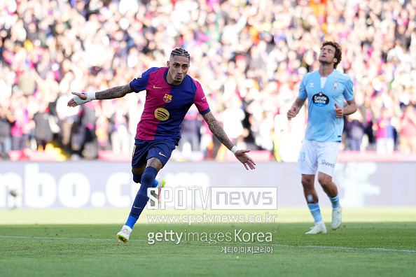 '메시 이후 최초' 발롱도르 보이는 '30골 21도움' 브라질 특급, 제대로 일 냈다...바르셀로나, 셀타 비고에 4-3 대역전승