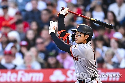 '이정후 5G 연속안타-트라웃 연타석포' SF, LAA에 3-2 이기며 연패탈출