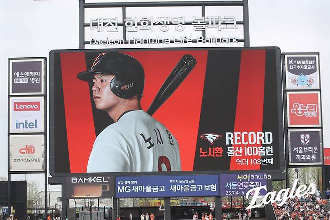 한화 미쳤다! 일화수목금토일→승승승승승승승!…8772일 만에 '선발 7연승'+신구장 역대 첫 싹쓸이 승리 '노시환 3G 연속 홈런' [대전:스코어]