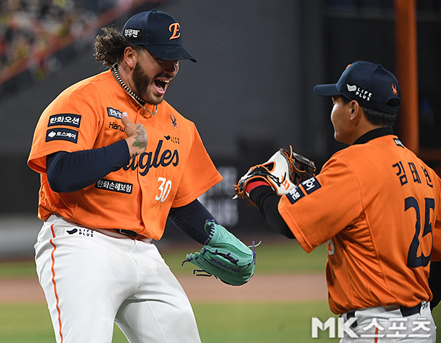 마리한화->미라클 이글스! 한화, 무적 7연승 질주->24년만의 7연속 선발승 기록