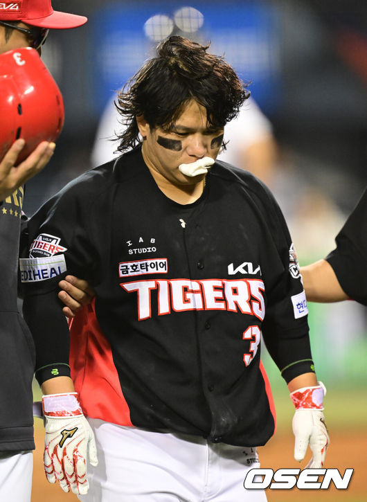 “입술 10바늘 꿰맸어요, 그런데 누가 2바늘이라고...” 봉합술→하루 휴식→3출루 실화? 챔피언 깨운 김선빈의 투혼이었다 [오!쎈 잠실]