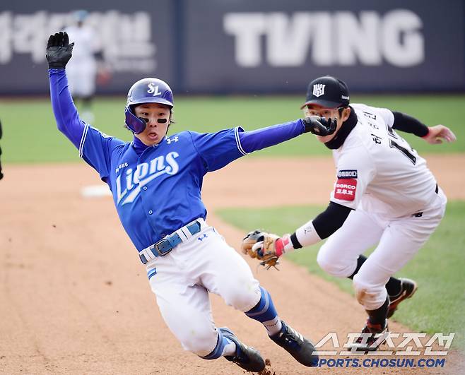 이러니 한화가 탐을 내지...김지찬 복귀로 중견수 비워준 '한화킬러', 몸에 맞는 타격에 눈을 뜨나