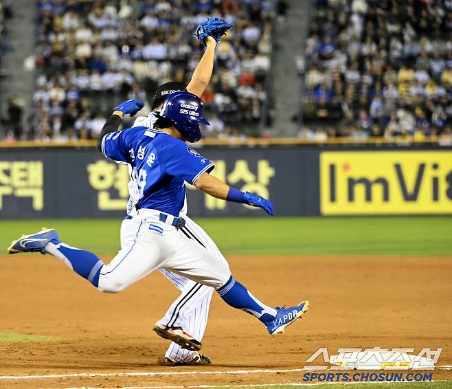 이러니 한화가 탐을 내지...김지찬 복귀로 중견수 비워준 '한화킬러', 몸에 맞는 타격에 눈을 뜨나
