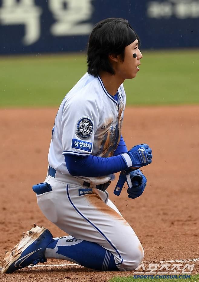 이러니 한화가 탐을 내지...김지찬 복귀로 중견수 비워준 '한화킬러', 몸에 맞는 타격에 눈을 뜨나