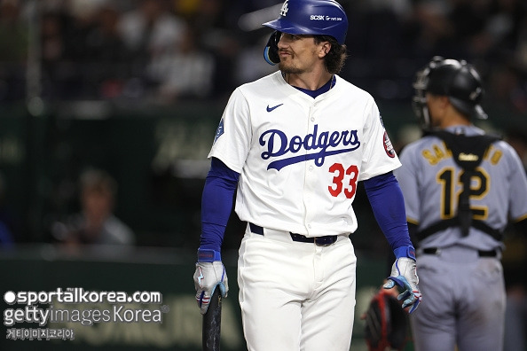 김혜성 입지에 '핵폭탄' 떨어졌다...다저스, '38홈런 중견수' 트레이드 영입 임박?