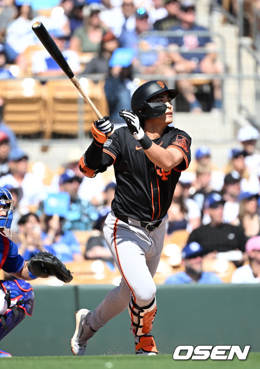 SF 라인업 발표! ML 2루타 1위 이정후, 밀워키전 3번 CF 출격…ERA 0점대 우완 만난다