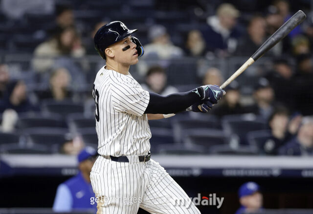 이정후 잘하고 있지만…지금 ML 타격 1인자는 양키스 5135억원 특급거포, 5개 부문 ‘ML 전체 1위’
