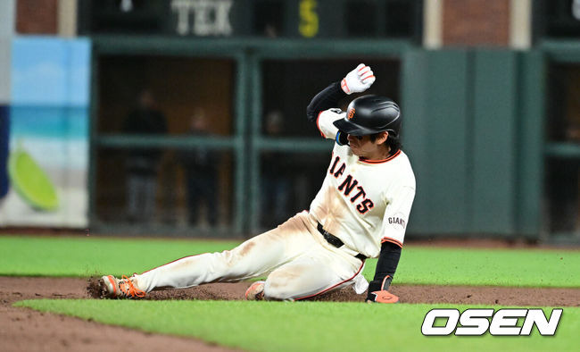 “정후리! 정후리!” 이정후 美 인기 이 정도였나…SF 홈팬들도 부진 탈출 기원, 화끈한 3루타→포효로 보답하다