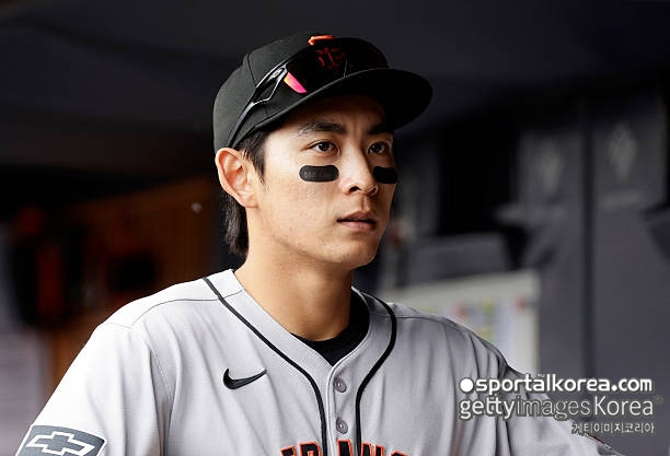 '군침이 싹' OPS 1.241 '왼손 킬러' 이정후, ML 통산 104승 베테랑 좌완 상대 장타 터뜨릴까...MIL전 3번-중견수 선발 출전