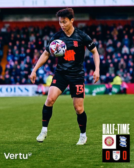 韓 축구 대박쳤다, 英 17번째 대기록 합작…백승호-이명재 선발 출전 → 버밍엄 '역대 17호' 승점 100점 돌파