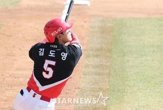 '이런 존재감 또 있을까' 김도영, 선발 복귀전 첫 타석도 선제 적시타 '작렬' [광주 현장]