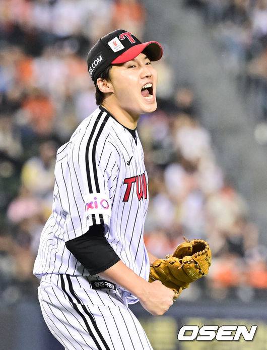 ‘승승승승’ LG, 1~2위 매치 이겼다. 한화 2-1 꺾고 잠실 한화전 4전승…임찬규 7이닝 1실점→다승 공동 1위 [잠실 리뷰]